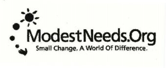 MODESTNEEDS.ORG SMALL CHANGE. A WORLD OF DIFFERENCE.