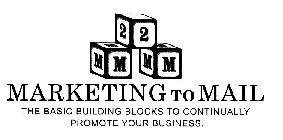 MARKETING TO MAIL THE BASIC BUILDING BLOCKS TO CONTINUALLY PROMOTE YOUR BUSINESS. M 2 M
