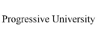 PROGRESSIVE UNIVERSITY