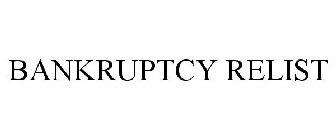 BANKRUPTCY RELIST