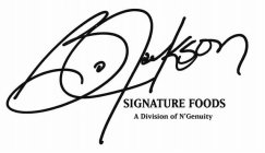 BO JACKSON SIGNATURE FOODS A DIVISION OF N'GENUITY