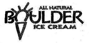 ALL NATURAL BOULDER ICE CREAM