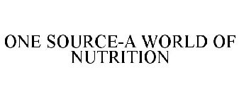 ONE SOURCE-A WORLD OF NUTRITION