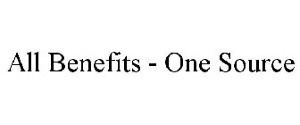 ALL BENEFITS - ONE SOURCE