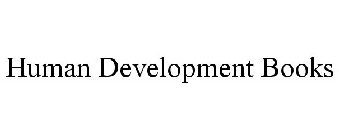 HUMAN DEVELOPMENT BOOKS