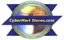OVER 500,000 PRODUCTS & SERVICES CYBERMART STORES.COM EVERYTHING YOU NEED & WANT
