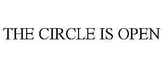 THE CIRCLE IS OPEN