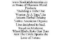 WWW.BIOSKINLABORATORIES.COM HOME OF SHAMANS BLEND PRODUCTS 