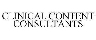 CLINICAL CONTENT CONSULTANTS