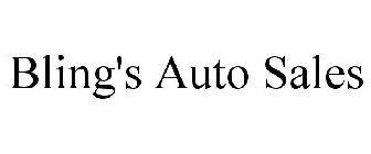 BLING'S AUTO SALES
