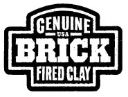 GENUINE USA BRICK FIRED CLAY