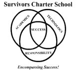 SURVIVORS CHARTER SCHOOL ACADEMICS TECHNOLOGY SUCCESS RESPONSIBILITY ENCOMPASSING SUCCESS!
