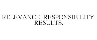 RELEVANCE. RESPONSIBILITY. RESULTS.