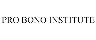 PRO BONO INSTITUTE