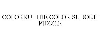 COLORKU, THE COLOR SUDOKU PUZZLE