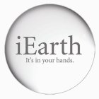 IEARTH IT'S IN YOUR HANDS.