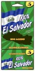 100% EL SALVADOR PHONE CARD 800 ACCESO SIN CARGO CONEXION $5