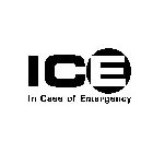 ICE IN CASE OF EMERGENCY