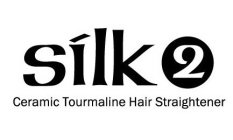 SILK 2 CERAMIC TOURMALINE HAIR STRAIGHTENER