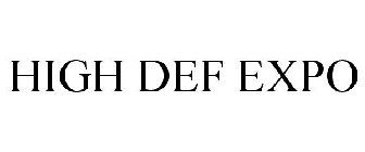 HIGH DEF EXPO