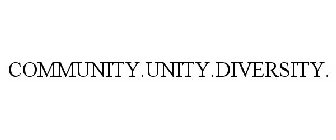 COMMUNITY.UNITY.DIVERSITY.