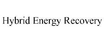 HYBRID ENERGY RECOVERY