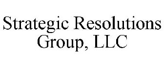 STRATEGIC RESOLUTIONS GROUP, LLC