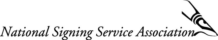 NATIONAL SIGNING SERVICE ASSOCIATION