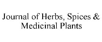 JOURNAL OF HERBS, SPICES & MEDICINAL PLANTS