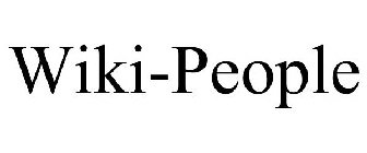 WIKI-PEOPLE