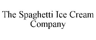 THE SPAGHETTI ICE CREAM COMPANY