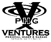 VPHG VENTURES PERSONAL HOBBY & GARAGE CAN'T PLAY IN YOUR GARAGE? COME PLAY IN OURS.