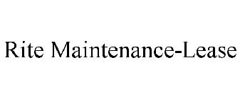 RITE MAINTENANCE-LEASE