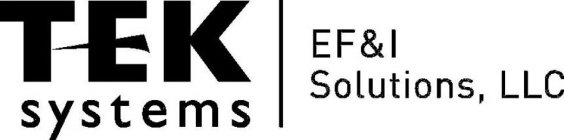 TEK SYSTEMS EF&I SOLUTIONS, LLC