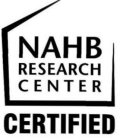 NAHB RESEARCH CENTER CERTIFIED