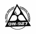 OW-927 OIL · WATER REPELLENT CHEMICAL PROCESS