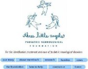 THREE LITTLE ANGELS PEDIATRIC NEUROLOGICAL FOUNDATION FOR THE IDENTIFICATION, TREATMENT AND CURE OF PEDIATRIC NEUROLOGICAL DISORDERS OUR STORY ABOUT VWM'CACH RESEARCH FAMILIES NEWS THE FOUNDATION HOW 