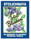 STOLICHNAYA STOLI BLUEBERI BLUEBERRY FLAVORED RUSSIAN VODKA