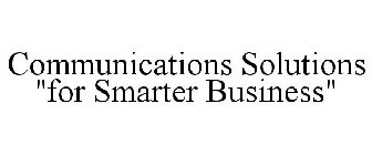 COMMUNICATIONS SOLUTIONS 