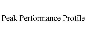 PEAK PERFORMANCE PROFILE