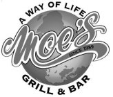 A WAY OF LIFE MOE'S SINCE 1989 GRILL & BAR