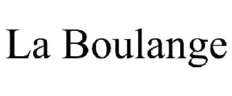 LA BOULANGE