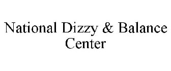 NATIONAL DIZZY & BALANCE CENTER