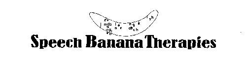 SPEECH BANANA THERAPIES ZV J MDB I A H G K F SH N O R CH NG I S H E O