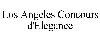 LOS ANGELES CONCOURS D'ELEGANCE