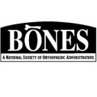BONES A NATIONAL SOCIETY OF ORTHOPAEDIC ADMINISTRATORS