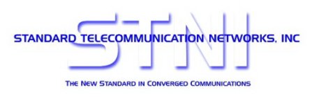 STNI STANDARD TELECOMMUNICATION NETWORKS, INC THE NEW STANDARD IN CONVERGED COMMUNICATIONS