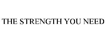THE STRENGTH YOU NEED