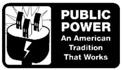 PUBLIC POWER AN AMERICAN TRADITION THAT WORKS