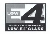 E4 LOW HIGH-PERFORMANCE LOW-E4 GLASS